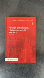 Personen- en familierecht, relatievermogensrecht en erfrecht, Ophalen of Verzenden, Zo goed als nieuw