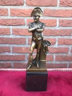 mooi bronzen beeld, de jonge Napoleon Bonaparte, Antiek en Kunst, Kunst | Beelden en Houtsnijwerken, Ophalen of Verzenden