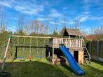 Speelhuis met schommel en zandbak, Ophalen, Gebruikt, Hout