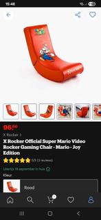 X rocker super Mario gaming chair, Ophalen, Zo goed als nieuw, Rood, Overige typen