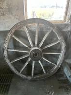 Oud houten karrenwiel, Ophalen of Verzenden