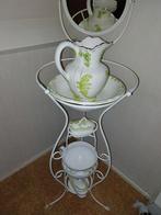 Antiek wastafelset t.e.a.b., Huis en Inrichting, Gebruikt, Porselein of Keramiek, Schaal, Rond