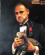 Alex L- The Godfather- Handgeschilderd (100%)- Origineel, Antiek en Kunst, Kunst | Schilderijen | Modern, Ophalen of Verzenden