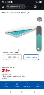 Koudschuim topper 180 bij 210 10 cm dik, Huis en Inrichting, Slaapkamer | Matrassen en Bedbodems, Ophalen, 210 cm, Tweepersoons
