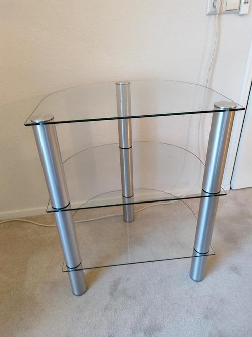 Audio rack, Huis en Inrichting, Tafels | Bijzettafels, Zo goed als nieuw, Rechthoekig, 60 cm of meer, 75 cm of meer, Hout, Ophalen