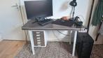 Industrieel vintage bureau, Huis en Inrichting, Bureaus, Ophalen, Gebruikt, Bureau