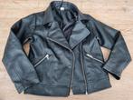Net imitatieleer bikerjack zwart maat 122-128, Zeeman, Gebruikt, Meisje, Ophalen of Verzenden