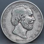 Zilveren rijksdaalder 1869 - 2 1/2 gulden 1869 Willem 3, Koning Willem III, Verzenden, Zilver, Losse munt