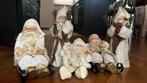 Creme kleurige kerstmannen., Ophalen of Verzenden