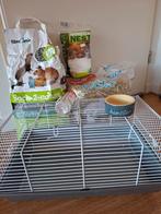 Hamster kooi met stro, zak voer, voerbakje, drinkflesje, Minder dan 60 cm, Kooi, Minder dan 75 cm, Ophalen of Verzenden