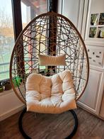 Ei stoel (hangstoel, schommelstoel), Huis en Inrichting, Stoelen, Ophalen, Zo goed als nieuw, Zwart, Eén