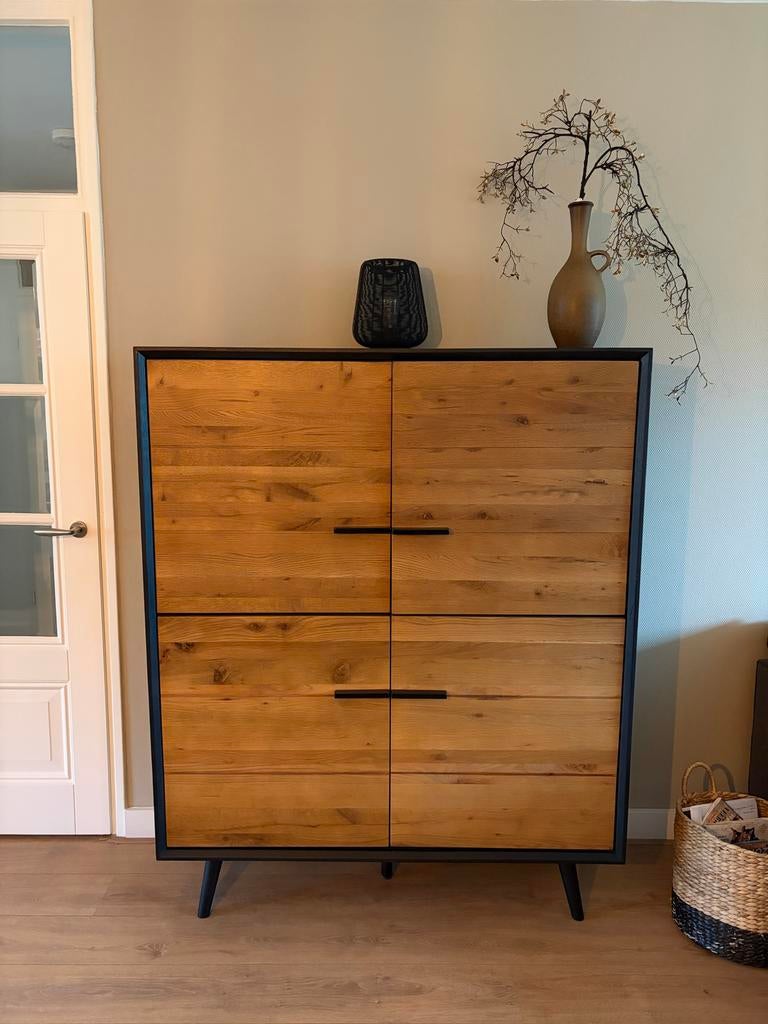 Mooie Highboard Kast - Moderne Stijl, Antiek en Kunst, Antiek | Meubels | Kasten, Ophalen