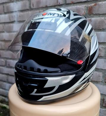 Suomy helm Ventura Bargy Design maat S zilver wit zwart zgan beschikbaar voor biedingen