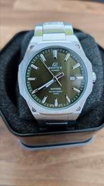 Casio Edifice | Groen, Polshorloge, Ophalen of Verzenden, Zo goed als nieuw, Overige materialen
