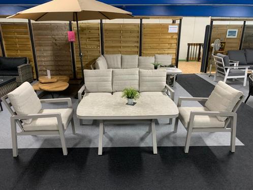 Lounge set Jayson, Tuin en Terras, Tuinsets en Loungesets, Nieuw, Loungeset, Aluminium, 5 zitplaatsen, Bank, Stoel, Ophalen