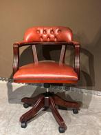 Klassieke Chesterfield Bureaustoel in zeer nette staat, Bruin, Zo goed als nieuw, Bureaustoel, Chesterfield