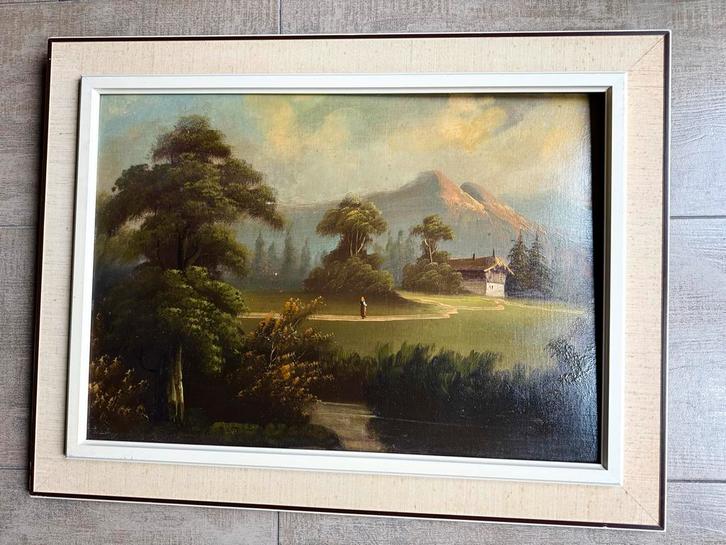 Oud schilderij, ca. 1900, niet gesigneerd, Antiek en Kunst, Kunst | Schilderijen | Klassiek, Ophalen of Verzenden