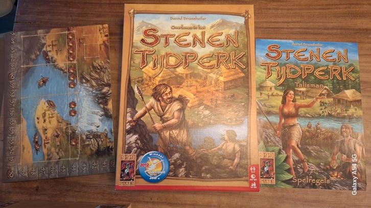 Stenen Tijdperk + Uitbreiding Talisman Stone Age, Hobby en Vrije tijd, Gezelschapsspellen | Bordspellen, Ophalen of Verzenden