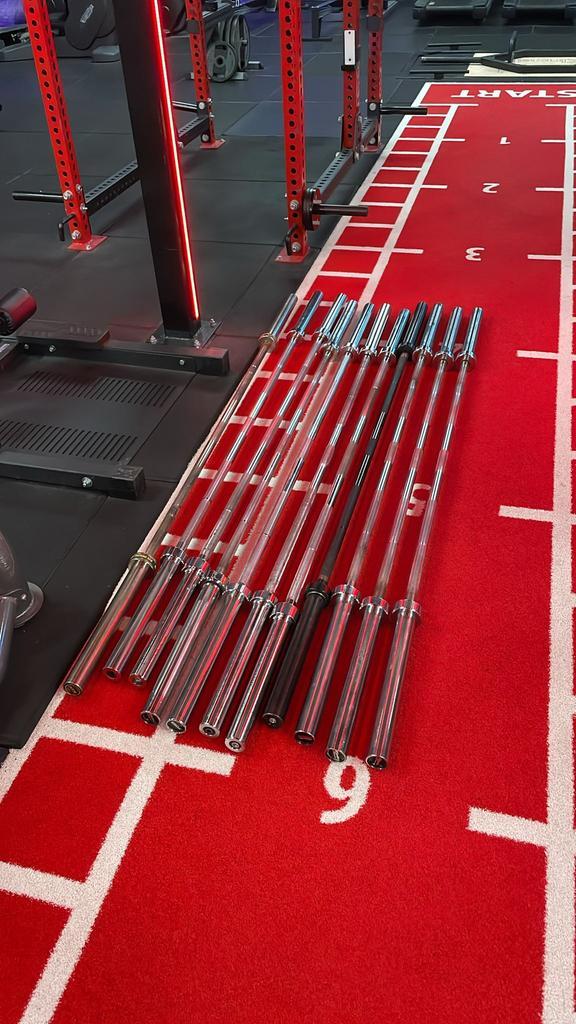 Olympische halterstangen te koop 50 mm, Sport en Fitness, Fitnessmaterialen, Nieuw, Halterstangen, Ophalen
