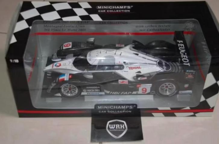 SALE ! PEUGEOT 908 HDI FAP #9 3RD LEMANS 2008 Minichamps WRH, Hobby en Vrije tijd, Modelauto's | 1:18, Zo goed als nieuw, Auto