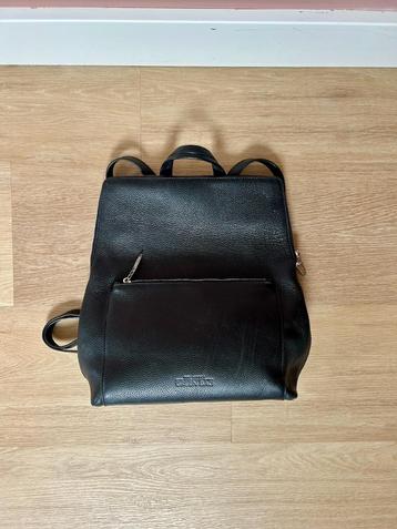 Rugtas / leren tas van Little Green Bag, damestas, zwart beschikbaar voor biedingen