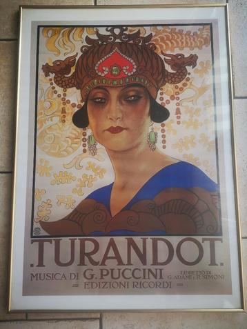Puccini opera Turandot Poster Ingelijst muziek liefhebber beschikbaar voor biedingen