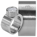 Melano ring sturdy recht model maat 60, 12 mm breed, Nieuw, 20 of groter, Dame of Heer, IJzer of Staal