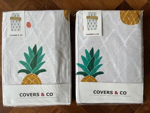 Vrolijk Dekbedovertrek ananas, Kinderen en Baby's, Kinderkamer | Beddengoed, Zo goed als nieuw, Dekbedovertrek, Wit, Jongetje of Meisje