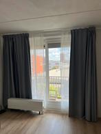 Volledige gordijnenset (verduisterings- en vitragegordijnen), Huis en Inrichting, 200 cm of meer, Wit, Ophalen of Verzenden, Zo goed als nieuw