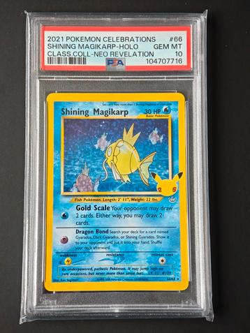 Shining Magikarp PSA 10 - Pokémon Celebrations beschikbaar voor biedingen
