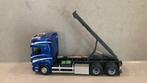Tekno scania container truck baets,, Ophalen of Verzenden, Zo goed als nieuw, Bus of Vrachtwagen, Tekno