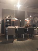 Landelijke hanglampen voor boven de eettafel, Huis en Inrichting, Lampen | Hanglampen, Ophalen, Gebruikt, Landelijk, Metaal