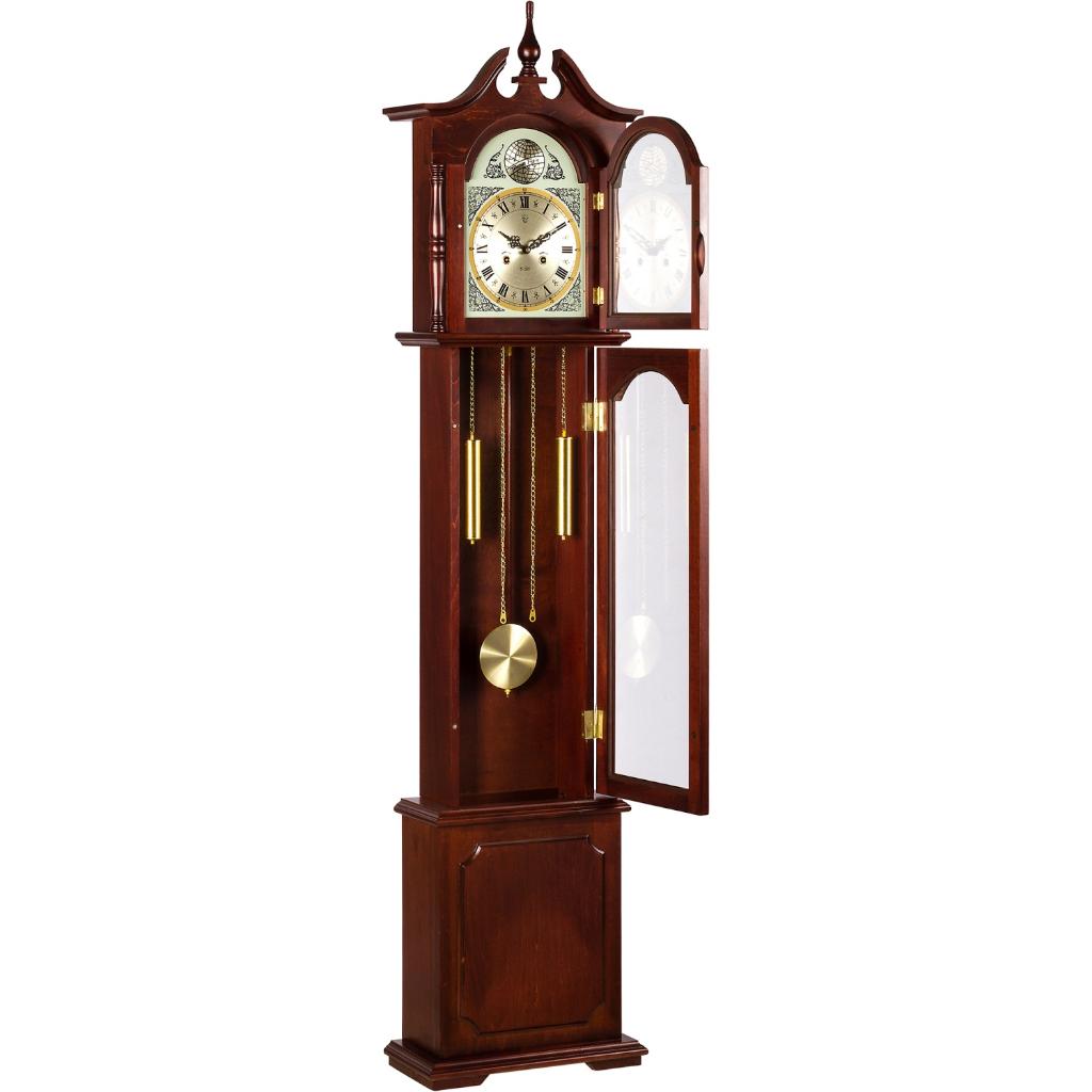 Staande Klok Pendelklok Regulator EUROPA Mahonie 196 cm, Ophalen of Verzenden