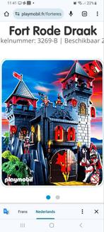 playmobil kasteel van de rode draak, nr 3269, Gebruikt, Ophalen of Verzenden