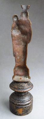 Om 1750 - 1800 Vlaams Brons Bronzen Beeld Maria Madonna Kind, Antiek en Kunst, Ophalen of Verzenden