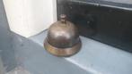 Vintage messing tafelbel baliebel winkelbel hotelbel koper, Ophalen of Verzenden