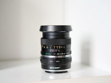 Yashica ML 50mm 1.7 (als nieuw) met adapter voor Sony beschikbaar voor biedingen
