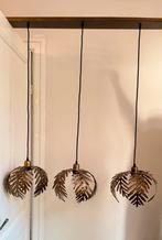 Vintage hanglamp goud langwerpig 3-lichts - Botanica, Ophalen, Vintage, Zo goed als nieuw, Metaal