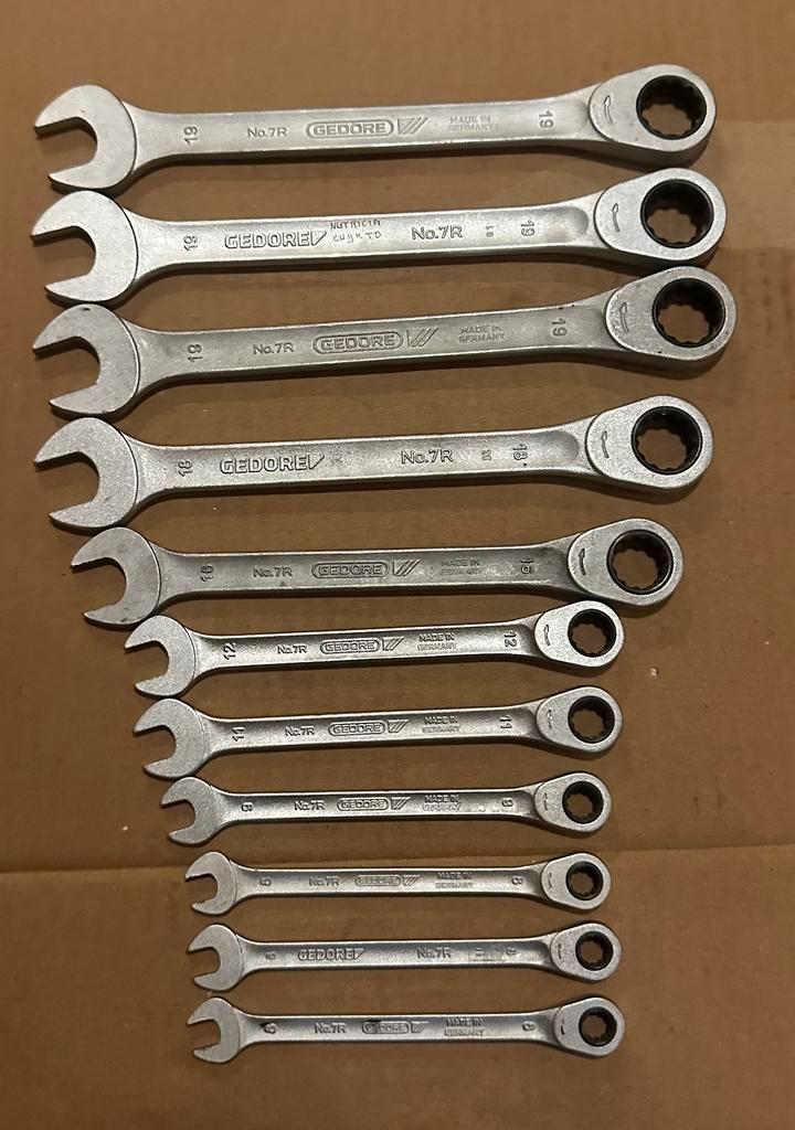 Gedore Steeksleutels Diverse Maten, Doe-het-zelf en Verbouw, Gereedschap | Handgereedschap, Zo goed als nieuw, Ophalen of Verzenden