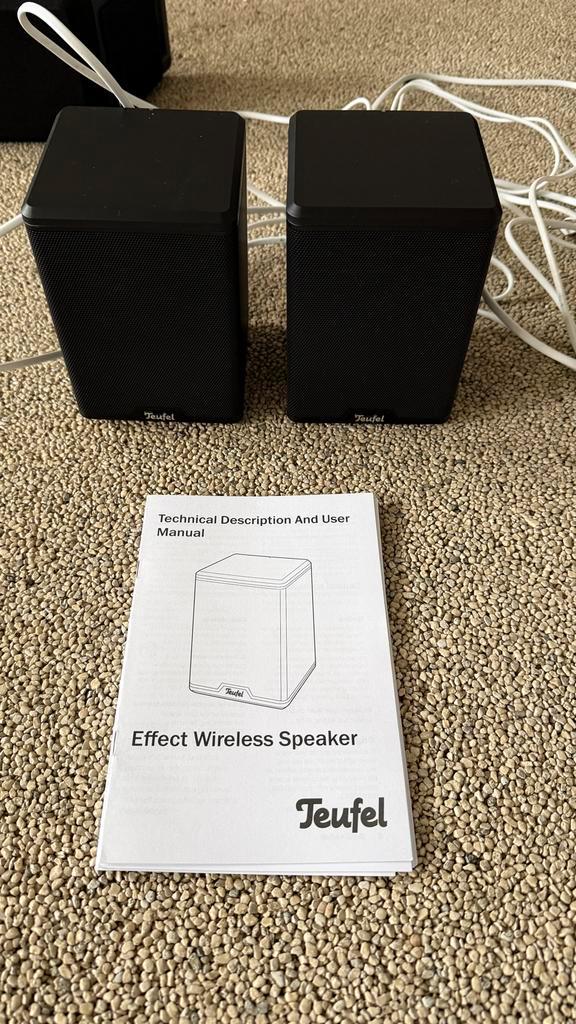 Teufel Effect Draadloze Speakers - Set, Audio, Tv en Foto, Luidsprekers, Zo goed als nieuw, Front, Rear of Stereo speakers, Overige merken