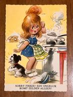 Vintage Kaart - Sorry Fikkie!, Ophalen of Verzenden, 1960 tot 1980, Ongelopen, Kinderen