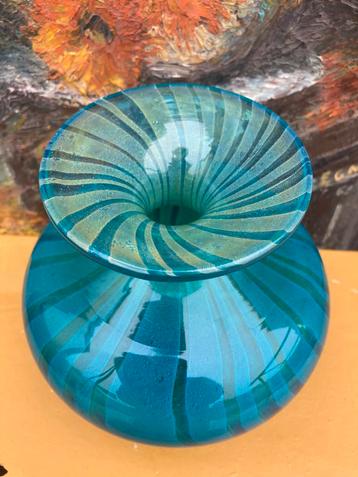 Mdina Malta  glas vaas jaren 70 / 80 beschikbaar voor biedingen