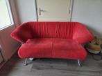 Rode bank, Huis en Inrichting, Banken | Bankstellen, Ophalen, Gebruikt, Minder dan 75 cm, 150 tot 200 cm
