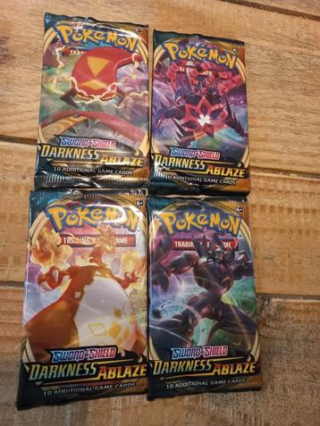 Darkness ablaze booster pack art setje  beschikbaar voor biedingen