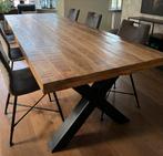 Mangohouten Eettafel 280x100, Ophalen, Gebruikt, 200 cm of meer, 50 tot 100 cm
