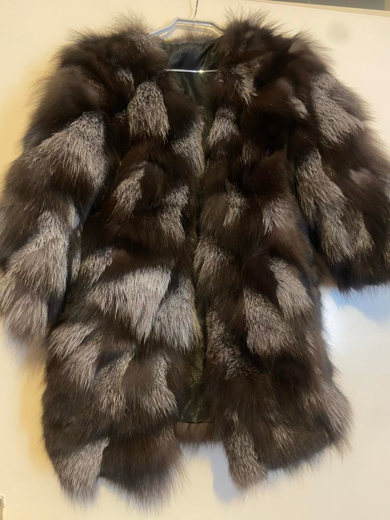 Zilvervos bontjasje, Kleding | Dames, Jassen | Winter, Ophalen, Nieuw, Maat 36 (S), Overige kleuren