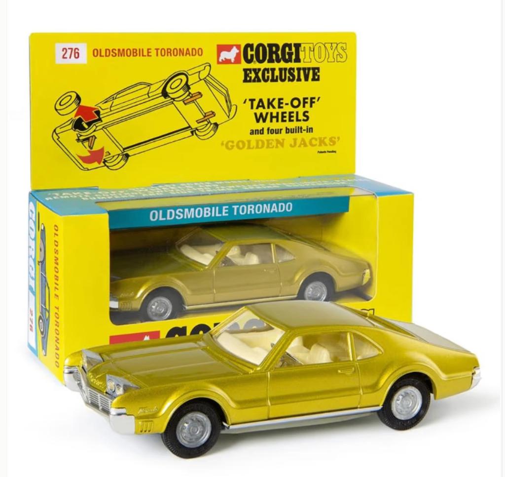 Oldsmobile Toronado take off wheels 1/51 CORGI NEW ref. 276