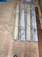 4 Dubbele TL Bakken 1m60 - Gebruikt, Ophalen of Verzenden, Gebruikt, Lamp met armatuur