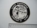 sticker oud Flintstones strip alphen alph cafe west maas w, Verzenden, Zo goed als nieuw, Bedrijf of Vereniging