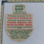 Spaaraktie Phoenix bierglas, 100 bonnen voor 1 glas 1940, Ophalen of Verzenden, Glas of Glazen, Overige merken